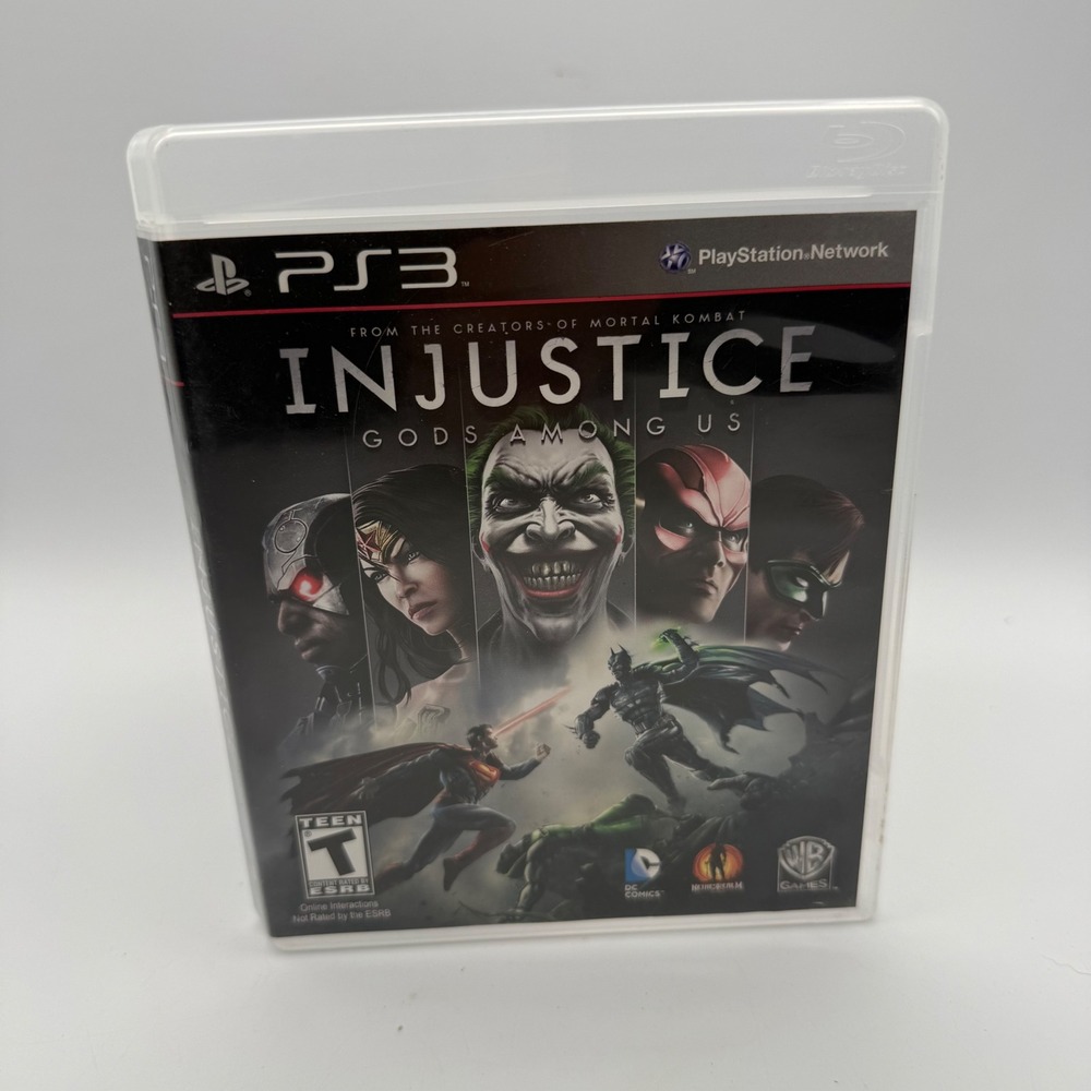 WB Games Injustice Gods Among Us PS3 Video Game Excellent DC Comics Fighting